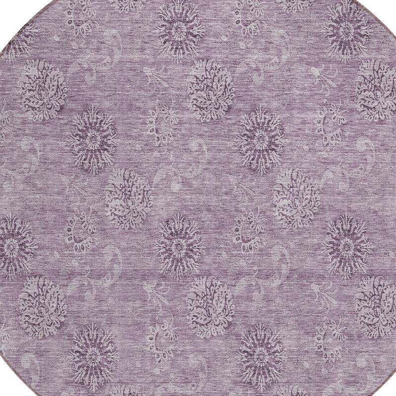 HomeRoots Floral Transitional Rectangle Outdoor Rug