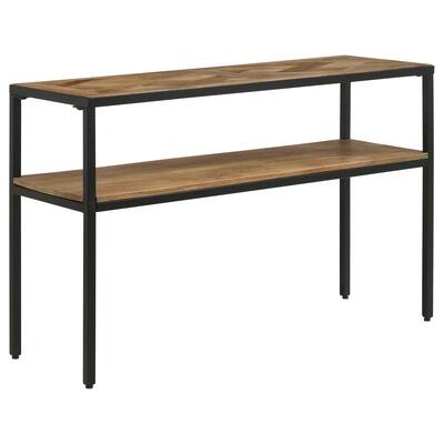 Quince Natural Console Table with Open Shelf