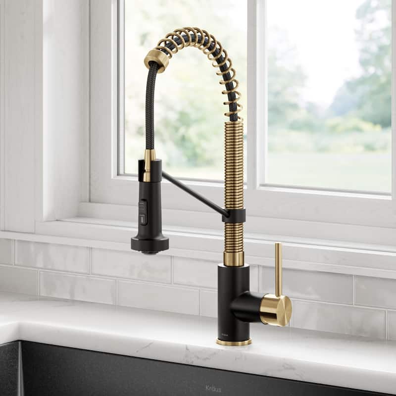 Kraus Bolden 2-Function 1-Handle Commercial Pulldown Kitchen Faucet