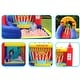 preview thumbnail 6 of 5, Bounce House with Hamburger Ketchup Shape, Jump & Slide Area with Safety Net, Giant Castle with Ball Pit & Air Blower