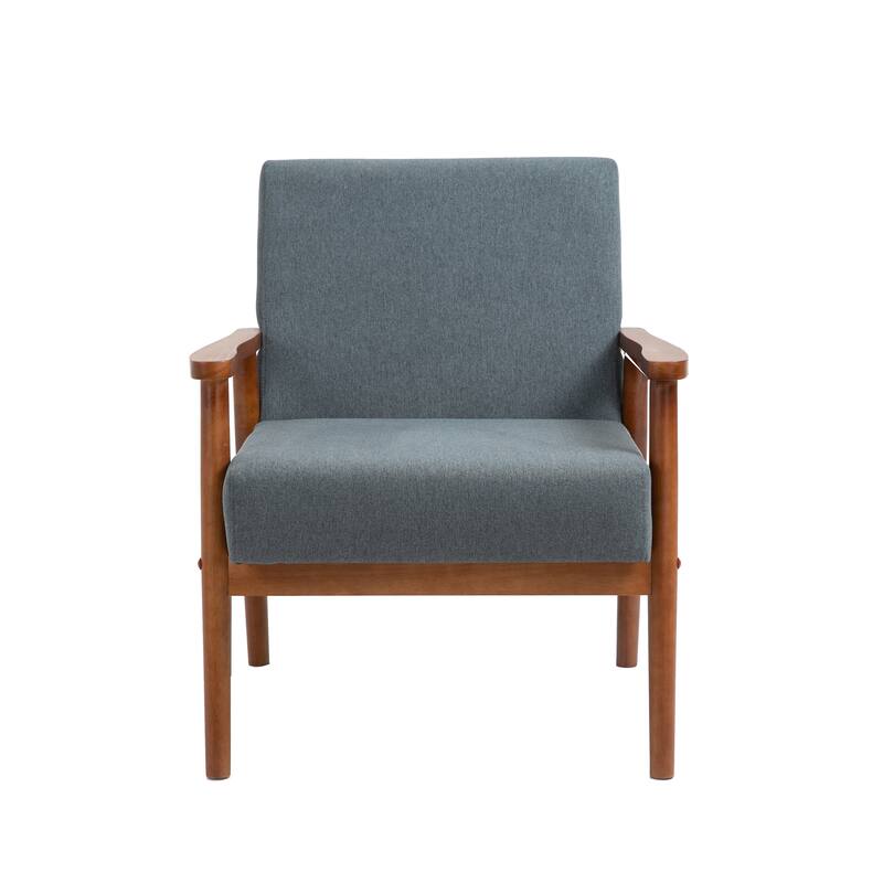 Mid-century Modern Solid Wood Armchair