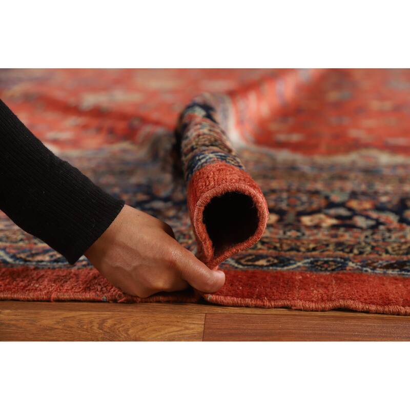 Hand Knotted Oriental 100% Wool Carpet Traditional Medallion Oranges & Rust Sultanabad Area Rug - 18' 0'' X 12' 0''