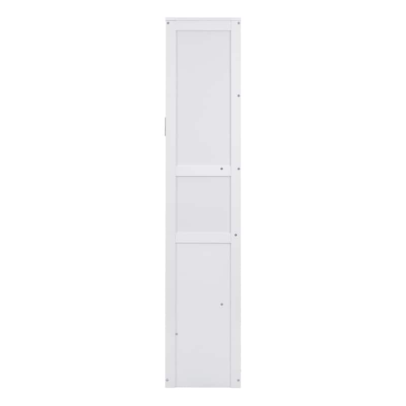 Queen Size Murphy Bed Wall Bed with Shelves
