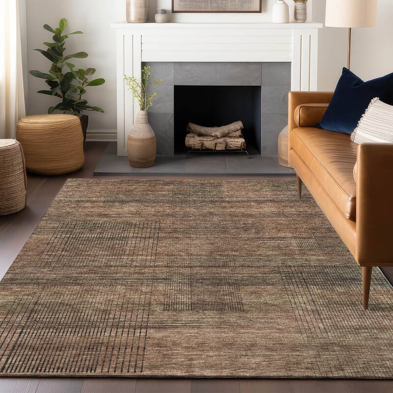 Premium Washable Super Soft Solid Hatches Mayfield Rug