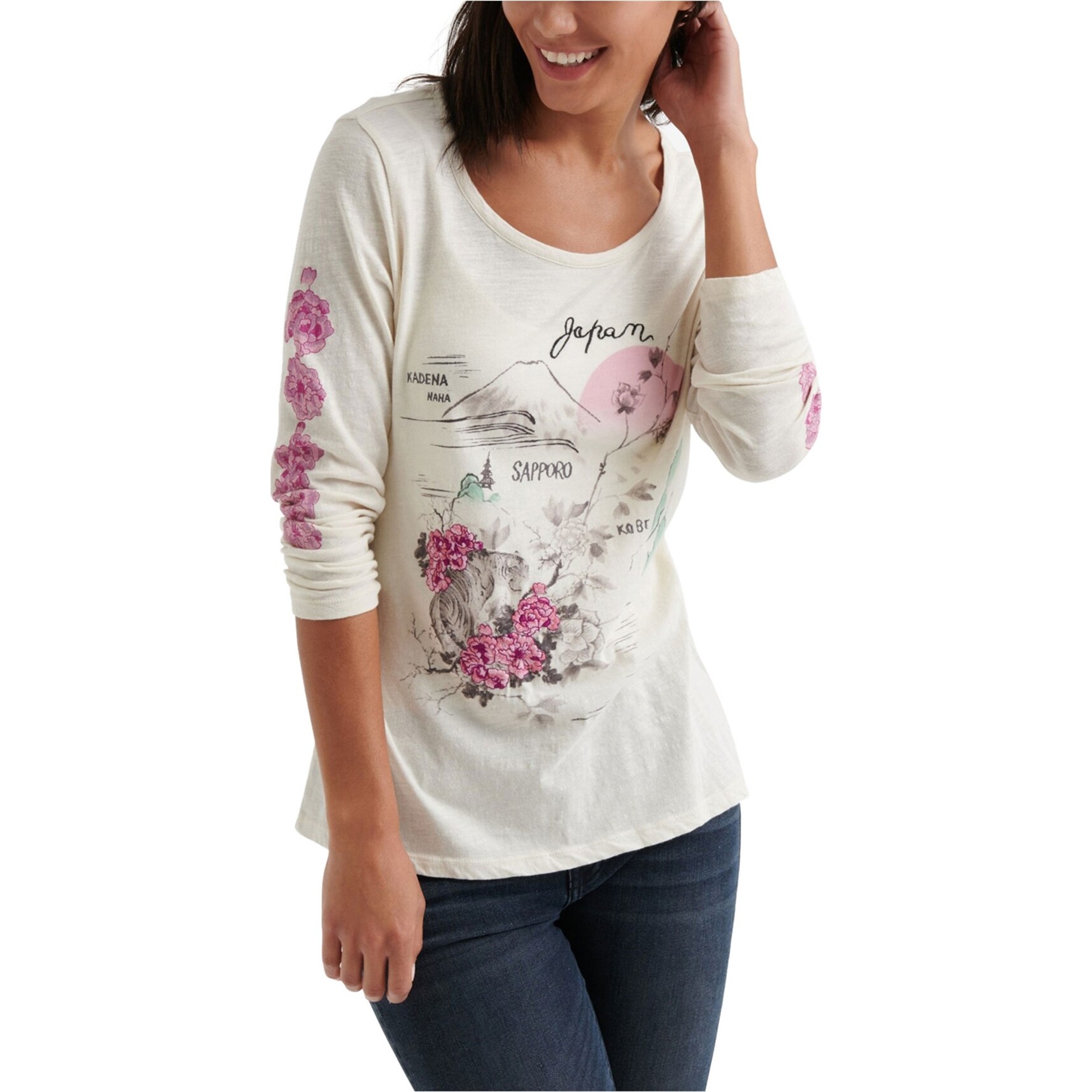 lucky brand women's long sleeve t shirts
