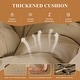 preview thumbnail 12 of 44, Oversized Indoor Outdoor Royal Papasan Rocking Chair, Patio Egg Rocker with Cushions, 450 lb Capacity
