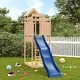 preview thumbnail 10 of 16, vidaXL Outdoor Playset Outdoor Backyard Playground Equipment for Kids Age 3-8 - 42.1" x 109.4" x 93.7" Brown Pine