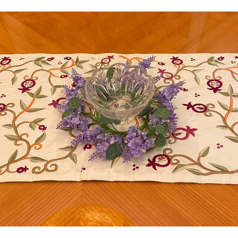 4" Lilac Candle Ring, Set of 2 - 10