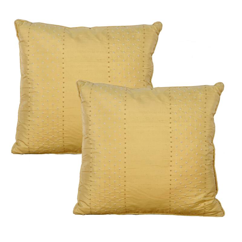 Marquesa Dots Slub Texture Pillow Shell 2 Piece Set, NO INSERT
