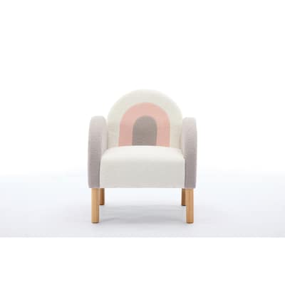 Multi-Color Polyester Blend Accent Chair with Armrests and Cushion - 26.30"W x 27.10"D x 31.10"H