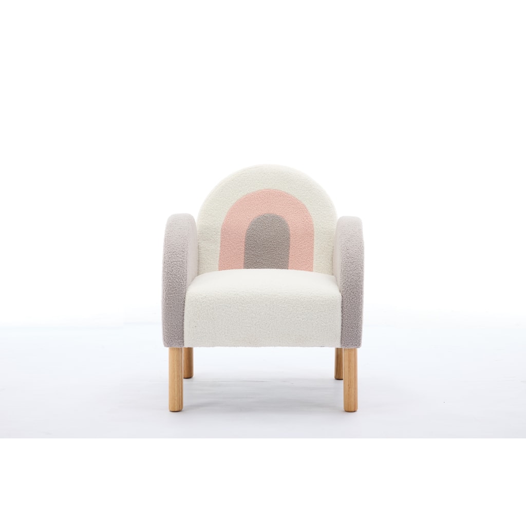 Multi-Color Polyester Blend Accent Chair with Armrests and Cushion - 26.30"W x 27.10"D x 31.10"H