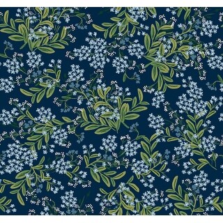 Rifle Paper Co.Cornflower Purple & Green Wallpaper - Bed Bath & Beyond