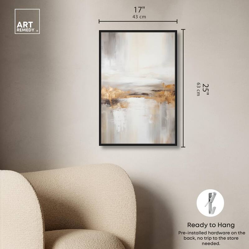 Gold Dust II Canvas by Art Remedy