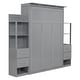 preview thumbnail 52 of 66, Murphy Bed Wall Bed with Shelves, Drawers and LED Lights