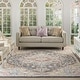 preview thumbnail 42 of 41, Nourison Juniper Persian Farmhouse Medallion Multicolored Area Rug 7'10" x 9'10" - Charcoal Multi - Runner/Rectangle