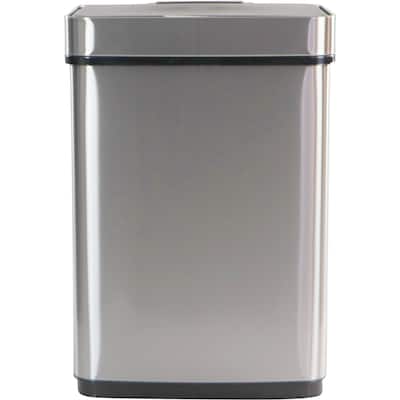 Hanover 50-Liter / 13.2-Gallon Trash Can with Sensor Lid in Stainless Steel