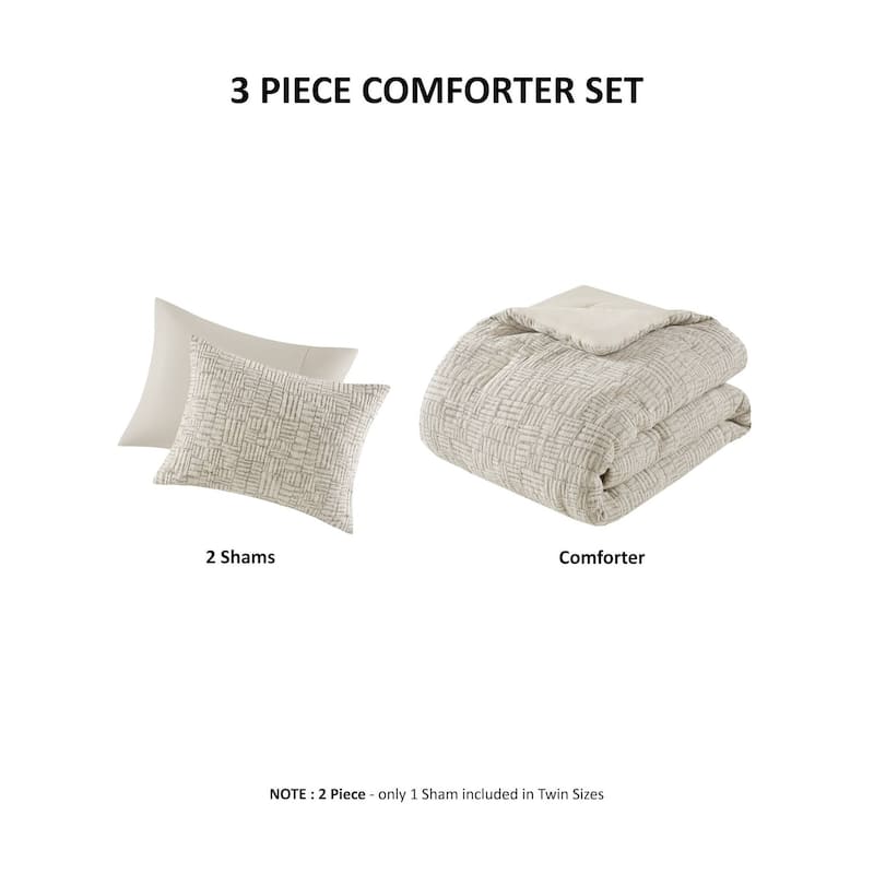 Chapel Hill Harper Oversized Cotton Matelasse Comforter Set