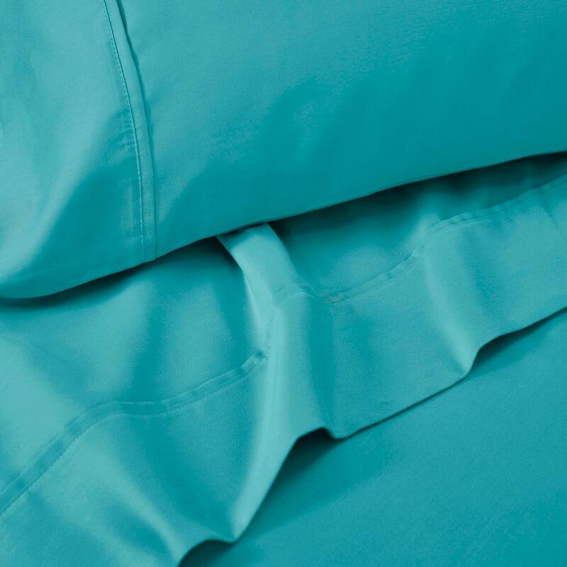 Superior Cotton Blend Solid 1500 Thread Count Deep Pocket Bed Sheet Set