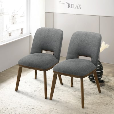 Raleigh Luxury Modern Solid Wood Dining Chair (Set of 2)