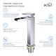 preview thumbnail 10 of 16, Waterfall Lead-free Solid Brass Single Handle Bathroom Sink Faucet