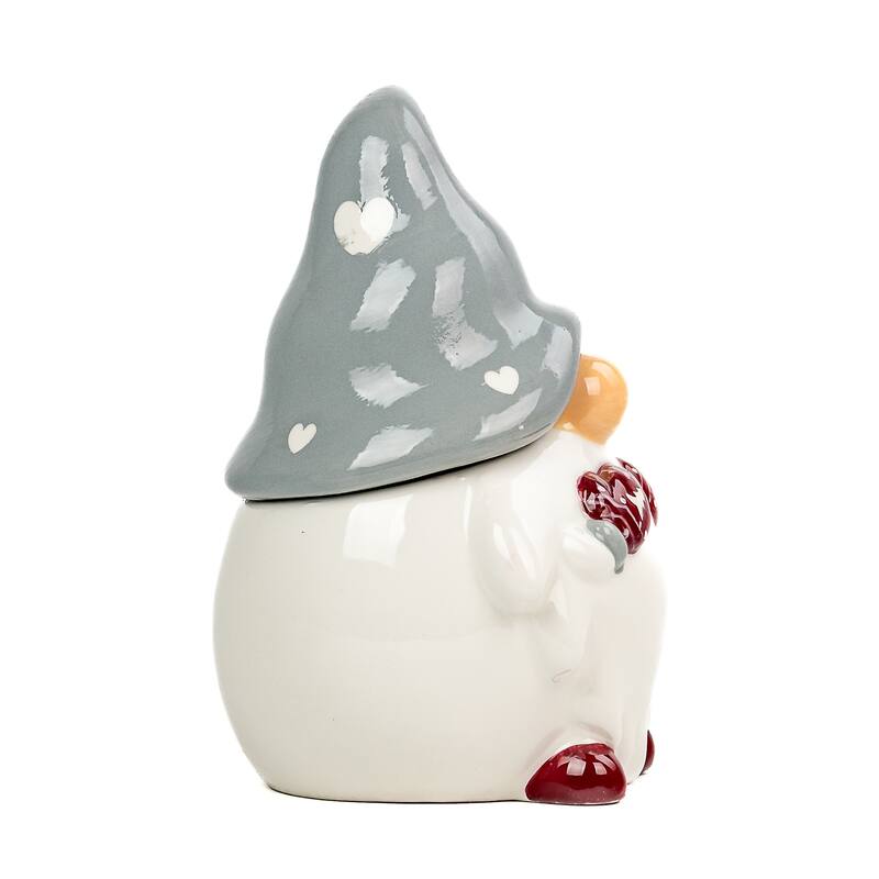 10 Strawberry Street Mini Mitten Gnomes Canisters, Set of 2