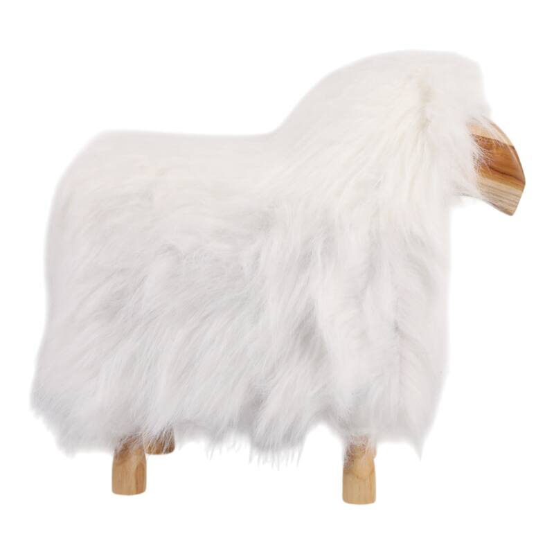 Fabric Wood Figurine with Casual Style and Decorative Wooden Accent