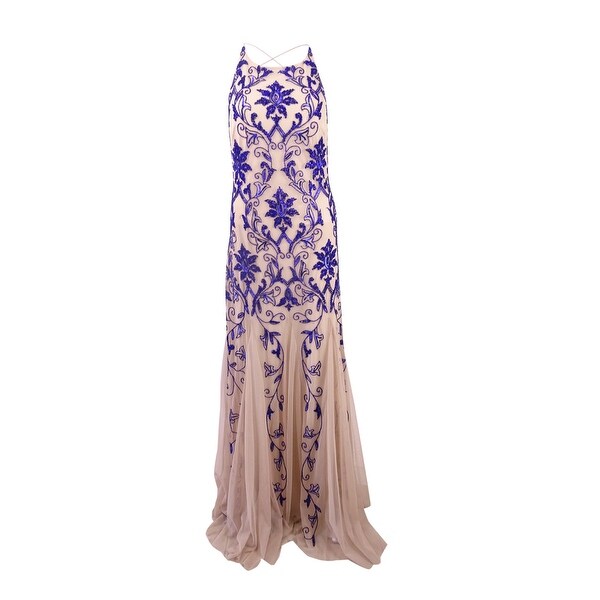 Shop Adrianna Papell Women's Sequined Mermaid Gown (6 ...