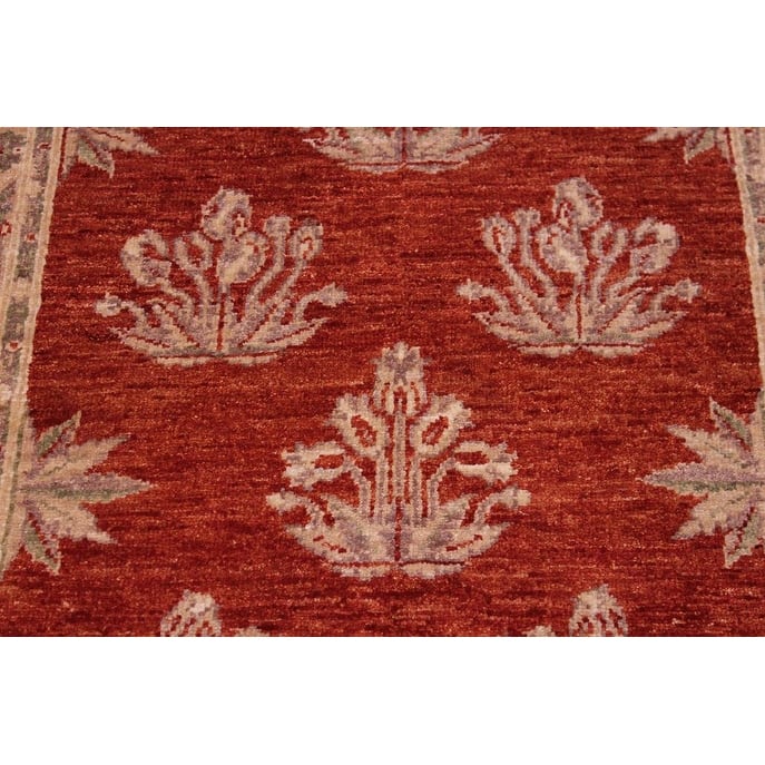 Oriental Ziegler Roma Red Tan Hand-Knotted Wool Rug - 3'2'' x 5'0''