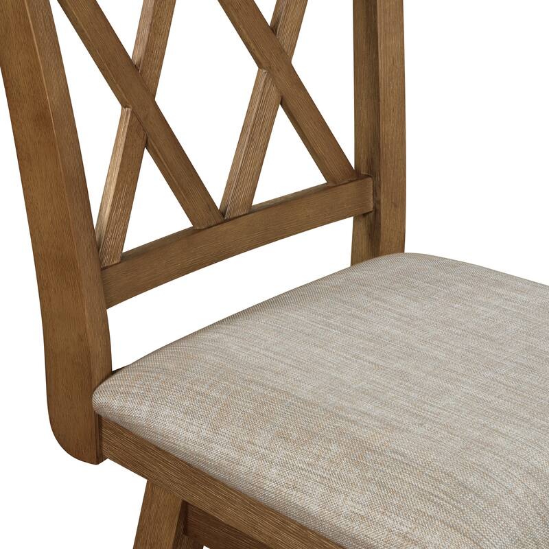 Brookline Wooden Linen Swivel Dining Room Barstool
