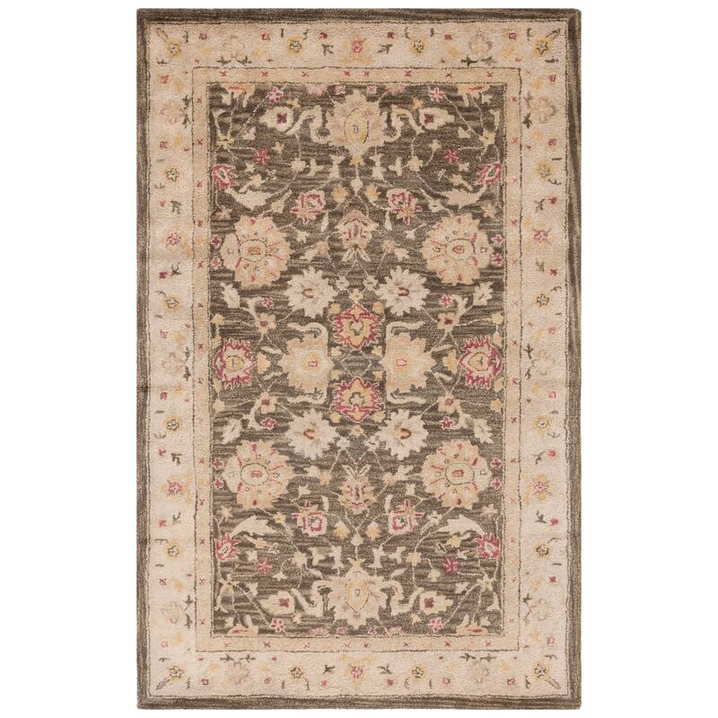 SAFAVIEH Handmade Anatolia Hasibe Traditional Oriental Hand-spun Wool Rug