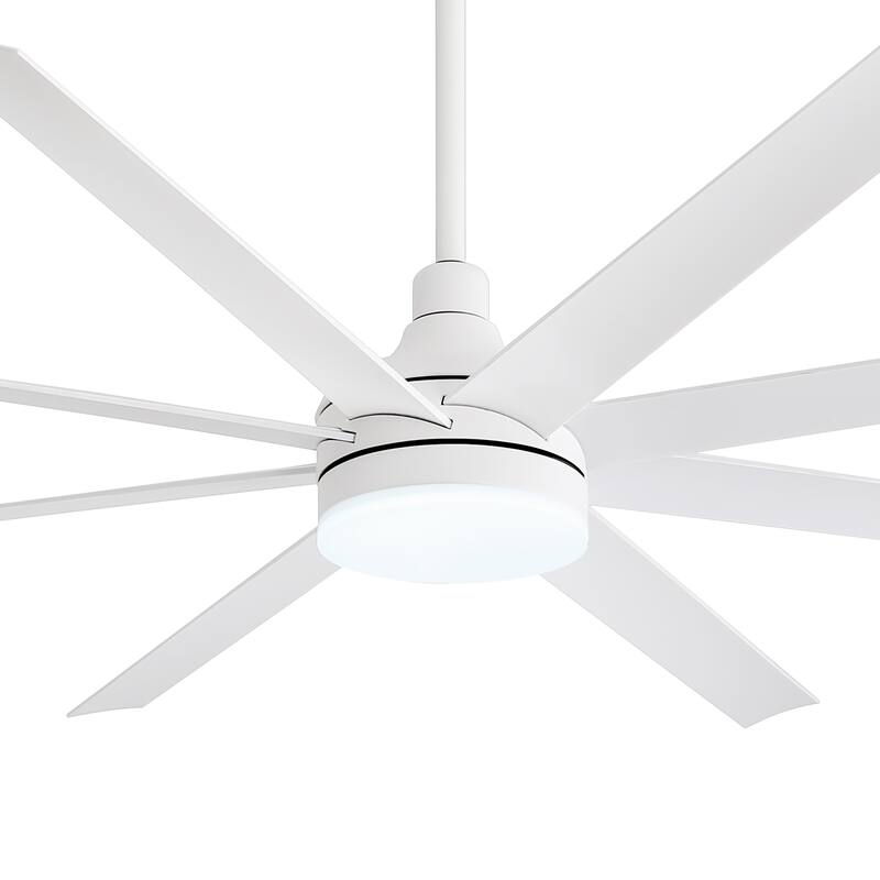 65/72/84 Inches Large LED Ceiling Fan with Light Remote(8-Blade)