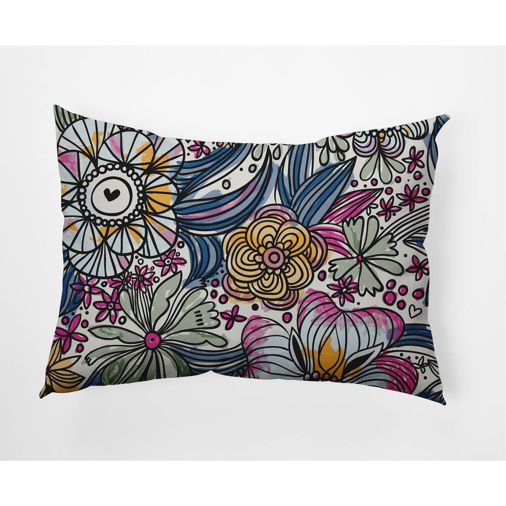 Flower Melange Decorative Throw Pillow