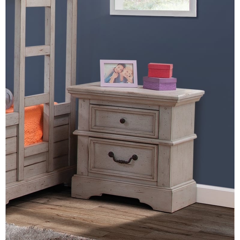 Lakewood Antique Grey Nightstand