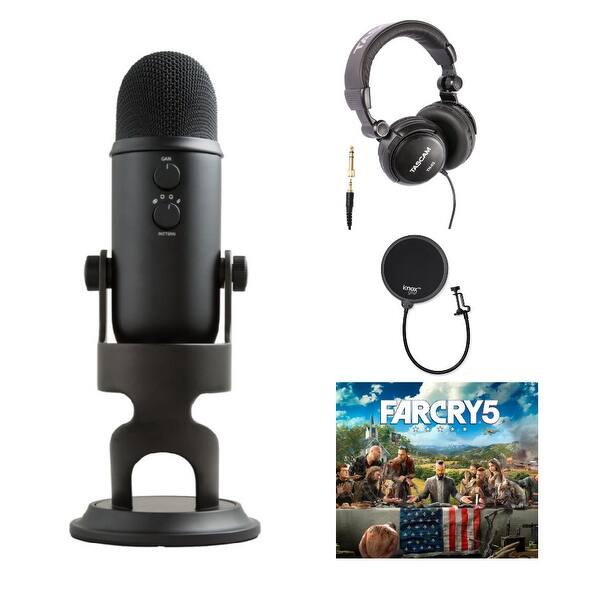 Shop Blue Yeti Microphone Byeti Fc5 Far Cry W Headphones Knox Pop Filter Overstock