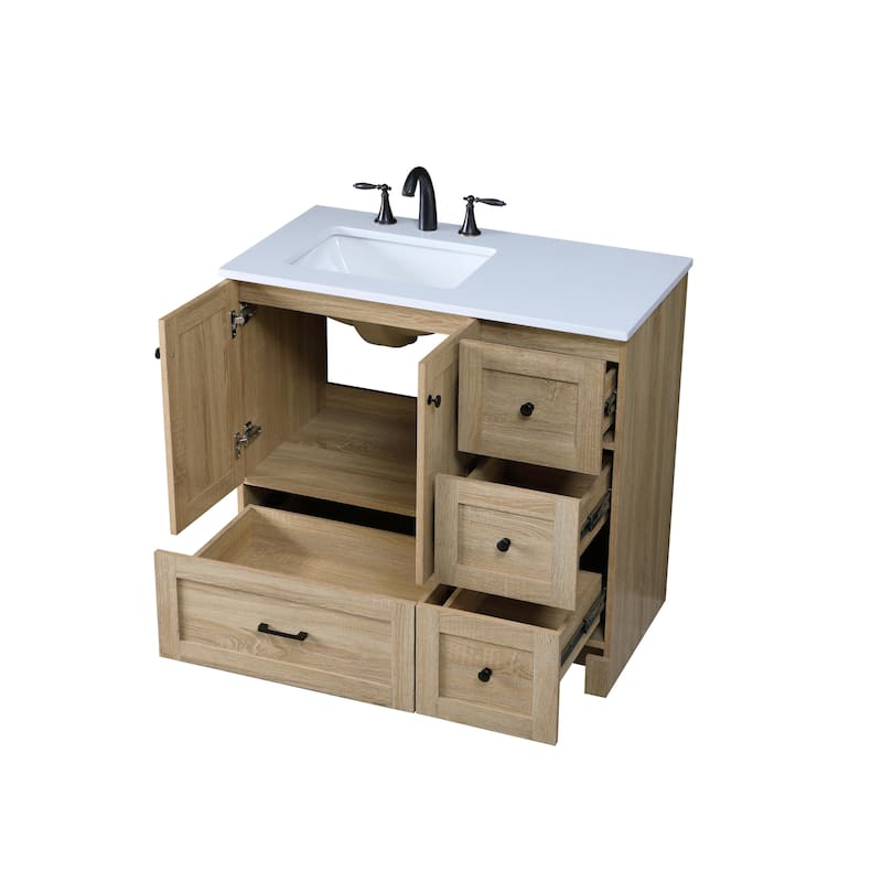 Fresco 32 - 42 Inch Single Bathroom Vanity