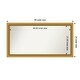 preview thumbnail 54 of 191, Wall Mirror Choose Your Custom Size - Extra Large, Townhouse Gold Wood Outer Size: 48 x 25 in