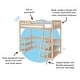 preview thumbnail 18 of 16, Scandinavian Twin Loft Bed with Wraparound Desk & Shelves