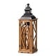 preview thumbnail 17 of 49, Glitzhome 2-Piece Oversize Farmhouse Wood/ Metal Hanging Candle Holders Decorative Lanterns