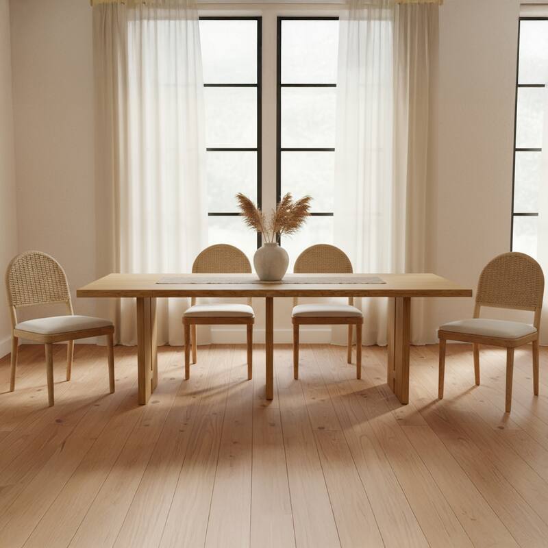 Isen Frame Isen Dining Chair, Arched Back, Solid Oak Frame, Paper Cord Back ...