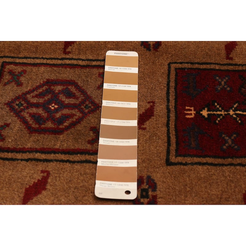 ECARPETGALLERY Hand-knotted Teimani Brown Wool Rug - 6'9 x 9'2