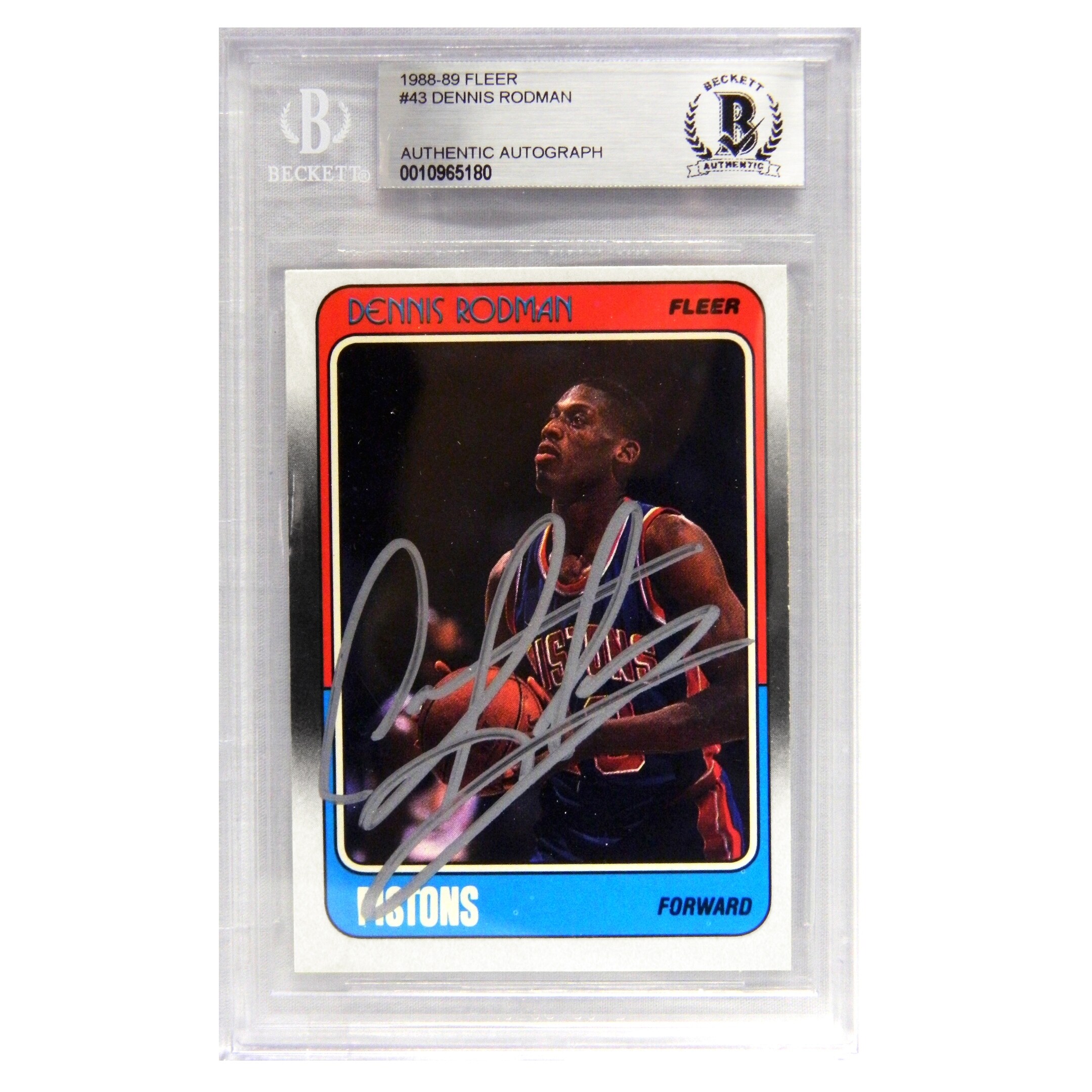 Shop Dennis Rodman Detroit Pistons 1988 Fleer Basketball Rookie
