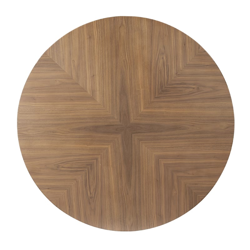 Round MDF Short Leisure Tea Table with Cross Legs Metal Base