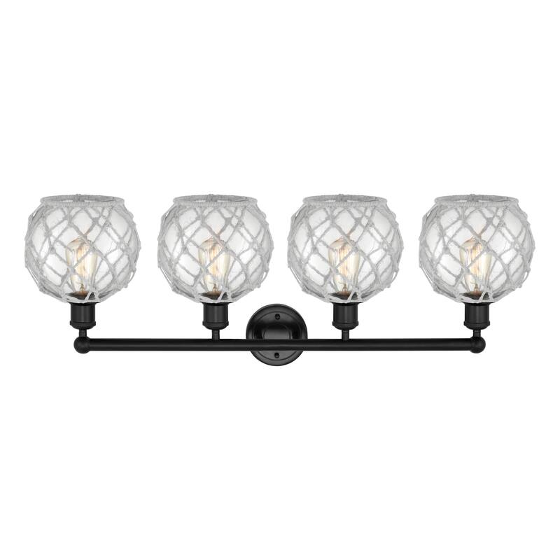Innovations Lighting Endless Possibilities Edison - Farmhouse Rope - 4 Light 35" Bath Vanity Light