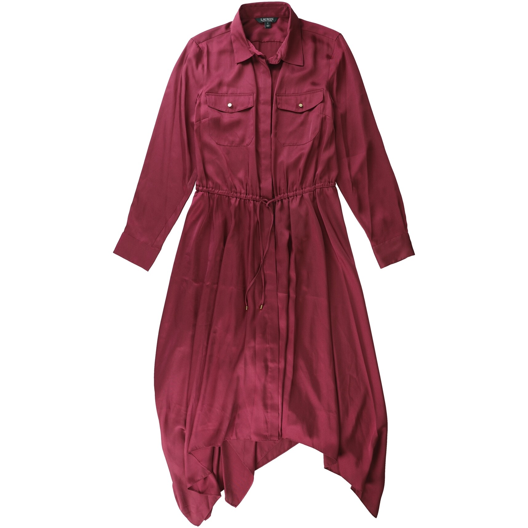 lauren ralph lauren a line dress Ralph Lauren Belted Georgette Surplice Dress