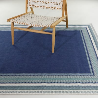 Kalena Bordered Indoor/Outdoor Area Rug