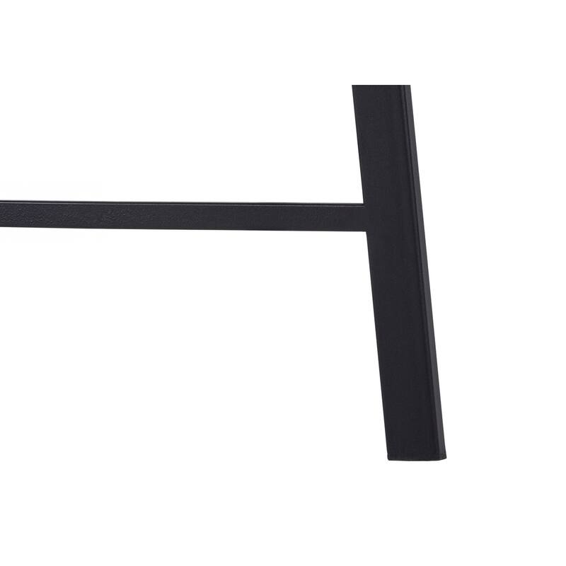 Contemporary 48" Computer Desk with 4 Open Shelves and Metal Base, Space-Saving Writing Desk for Home Office