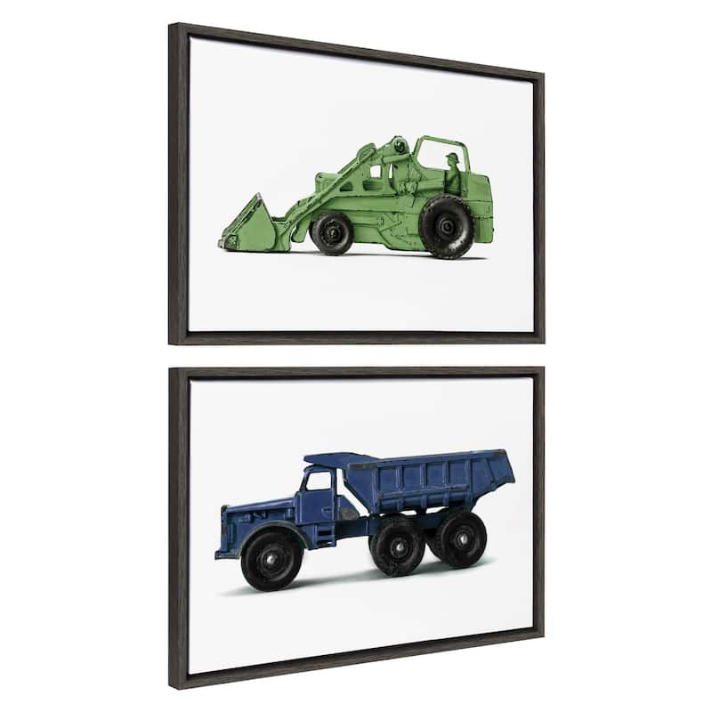 Kate and Laurel Sylvie Truck Canvas Set by Saint and Sailor Studios