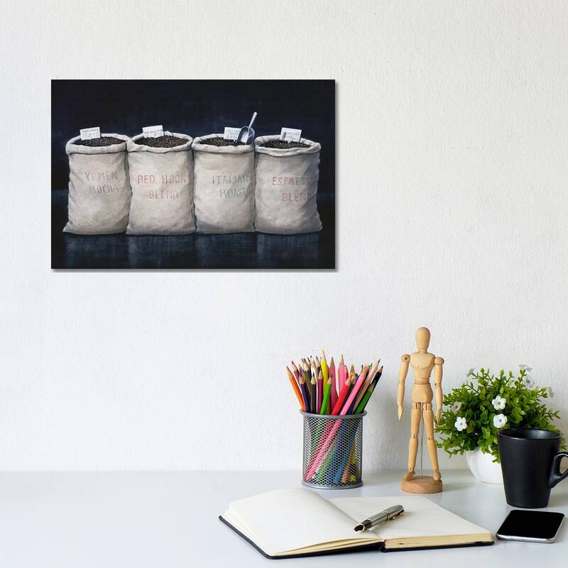 iCanvas "Coffee Sacks" by Lincoln Seligman Canvas Print - 8x12x0.75