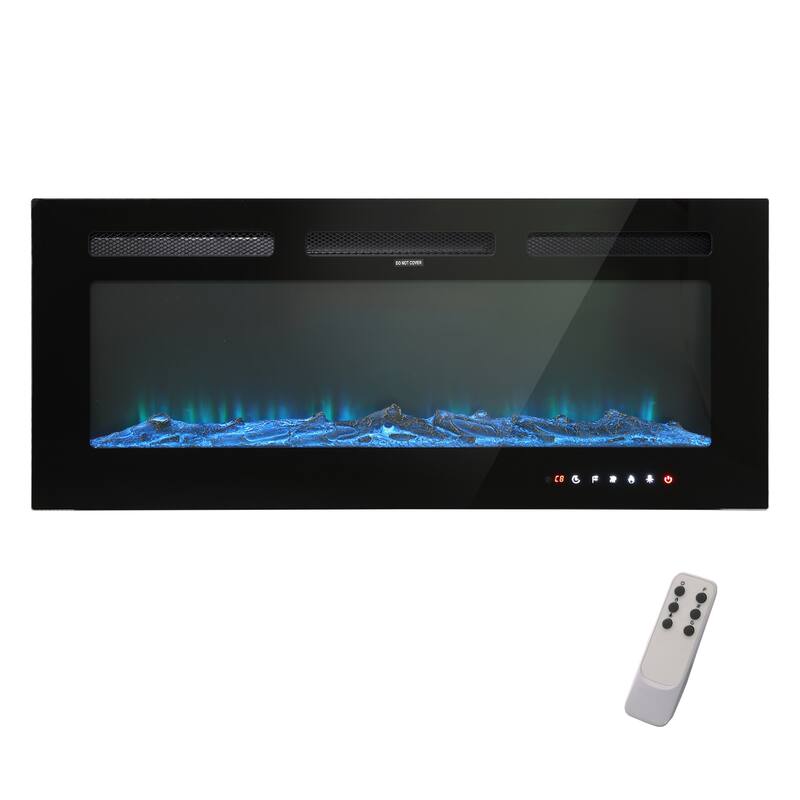 Clihome Ultra-thin Recessed Wall-Mounted Electric Fireplace