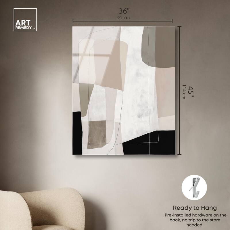 Neutral Forms II Acrylic by Art Remedy, Ready to Hang